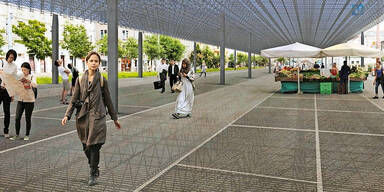 Sima will "Stahl-Carport" am Naschmarkt