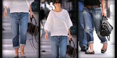 Hat Katie Toms Hosen an?