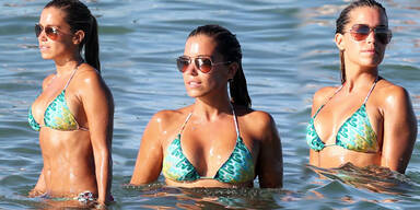 Sylvie van der Vaart urlaubt in Saint Tropez