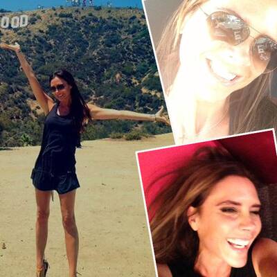 Victoria Beckham kann ja doch lachen