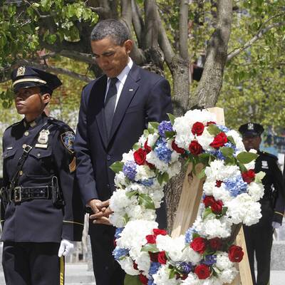 Obamas Auftritt am Ground Zero