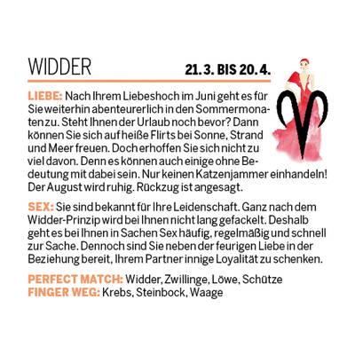 Sommer-Flirt Horoskop 2017