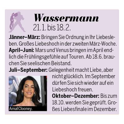 Liebes-Horoskop 2016