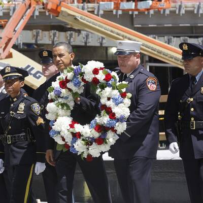 Obamas Auftritt am Ground Zero
