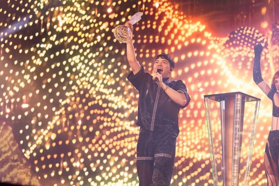 Johannes JJ Pietsch im Siegestaumel