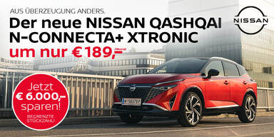 Der neue Nissan Qashqai mit Vollausstattung um nur 189 Euro pro Monat