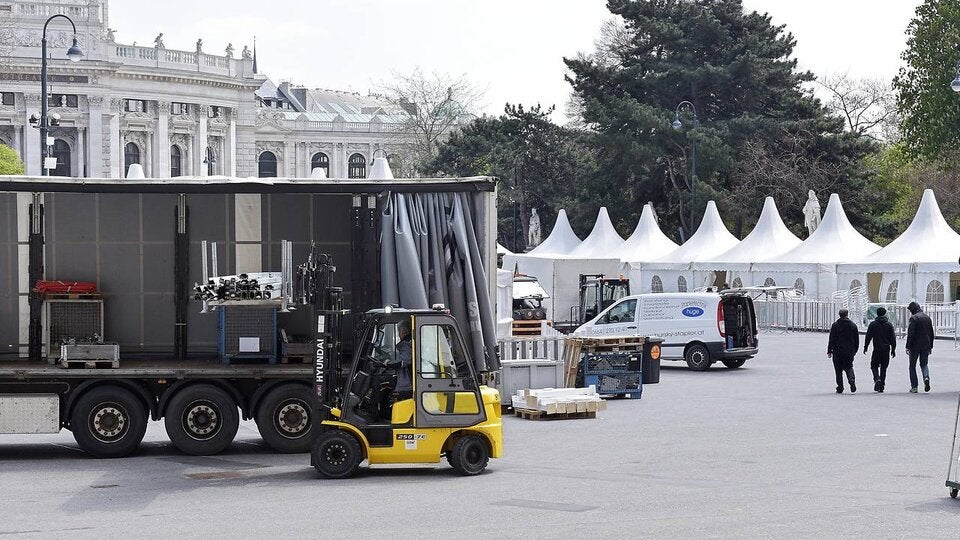 Der Aufbau für Österreichs größte Laufveranstaltung beginnt bereits am Montag.