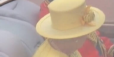 Ankunft der Queen und Royals in der Kirche