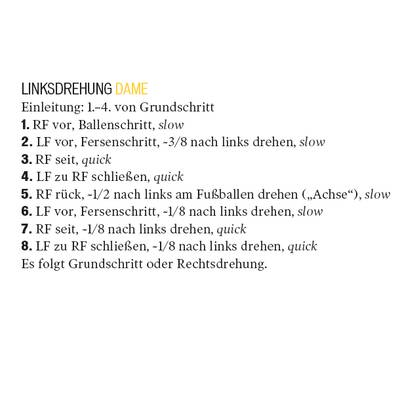 Tanzschritte: Quickstepp