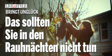 Vorsicht, bringt Unglück! Das sollten Sie in den Rauhnächten nicht tun