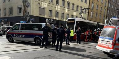 Straßenbahn-Unfall Quellenstraße