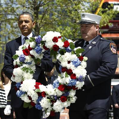 Obamas Auftritt am Ground Zero