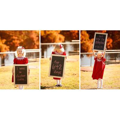 So süß feiern Kinder ihre Adoption 