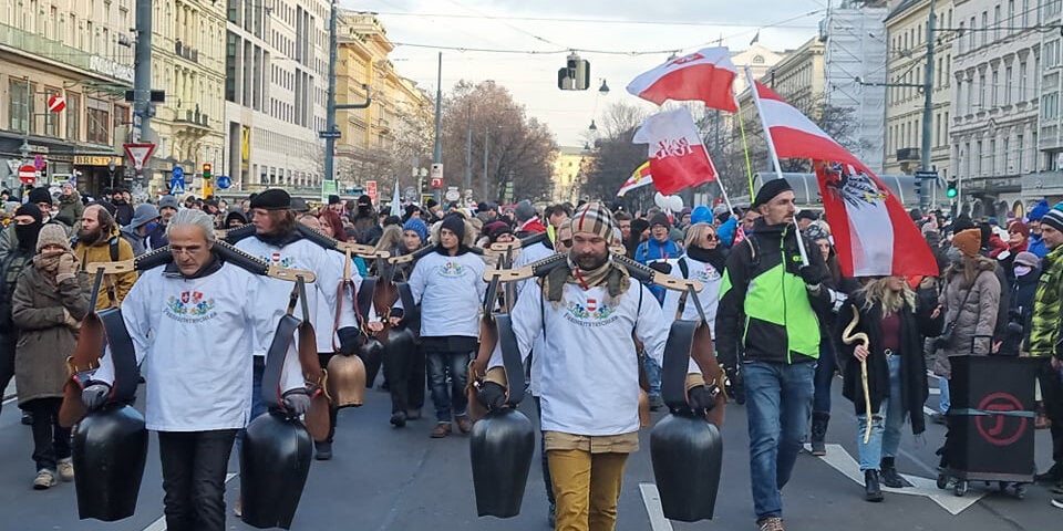 40.000 bei Corona-Demo in Wiener City