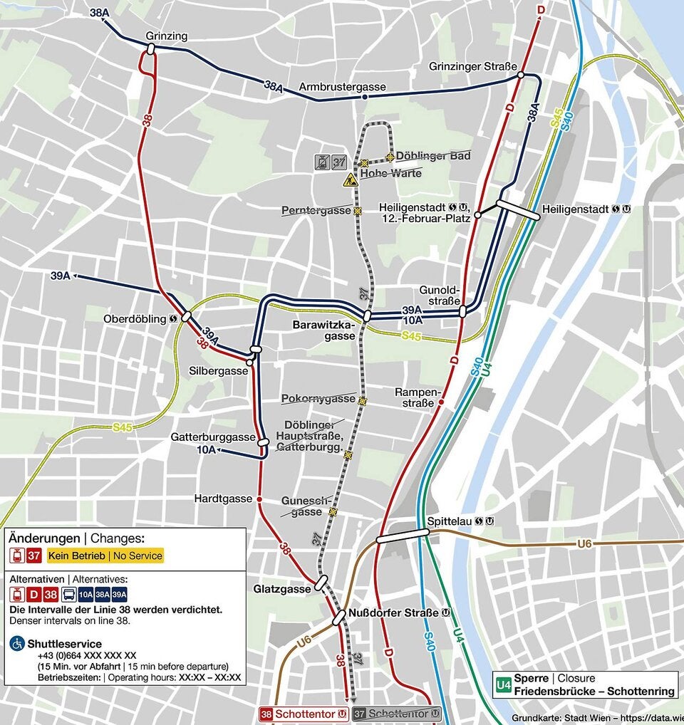 Gleisarbeiten legen Linie 37 für drei Wochen lahm