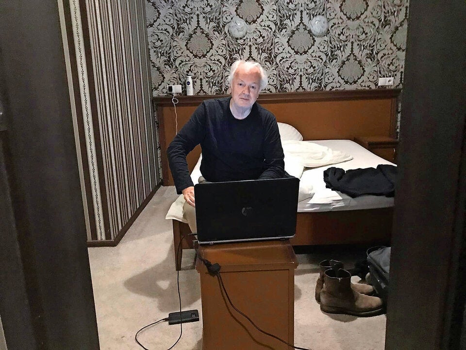 Arbeitsplatz: Reporter Karl Wendl berichtet seit über ­einer Woche aus der Ukraine. 