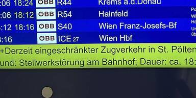 Stillstand am ganzen St. P&ouml;ltner Stellwerk.