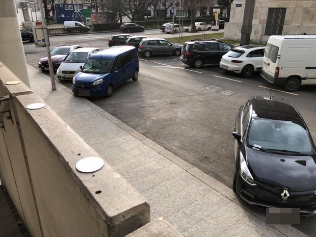 Park-Farce mitten in Wien