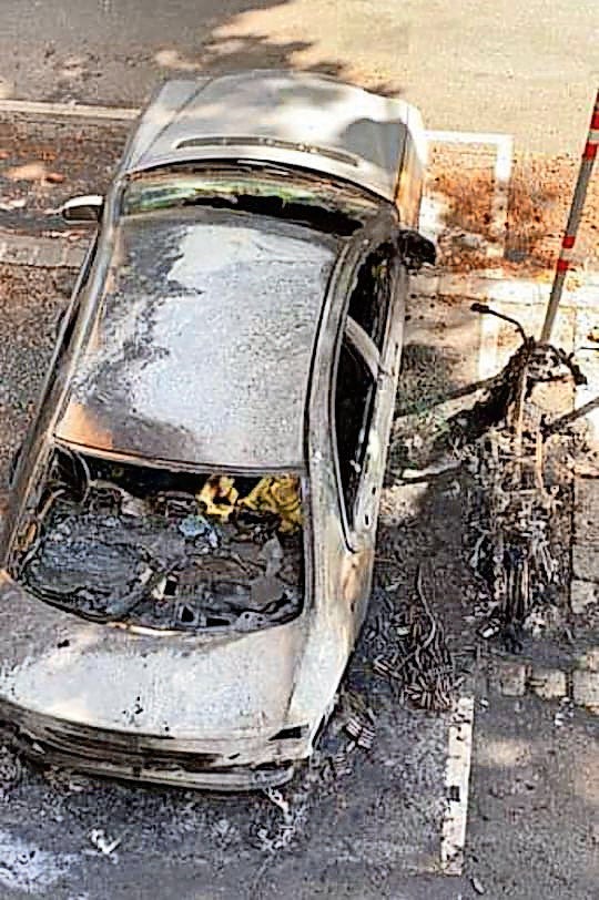 E-Scooter explodierte auf Parkplatz