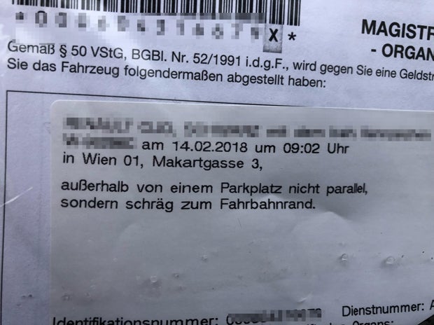 Park-Farce mitten in Wien