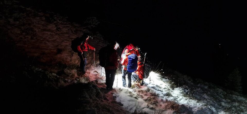 Teenies ohne Ausrüstung gerieten in Bergnot