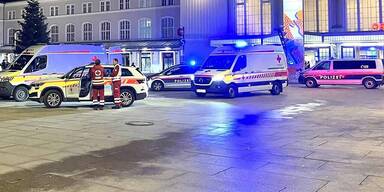 Messer-Attacke Salzburger Hauptbahnhof