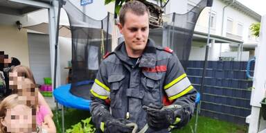 Feuerwehreinsatz: Schlange crashte Kindergeburtstagsfeier