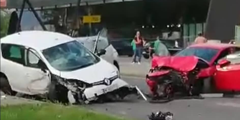 Spektakulärer Verkehrsunfall in Wien-Floridsdorf