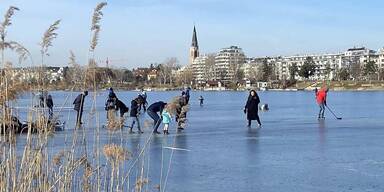 Vorsicht beim Betreten von Natureisfl&auml;chen
