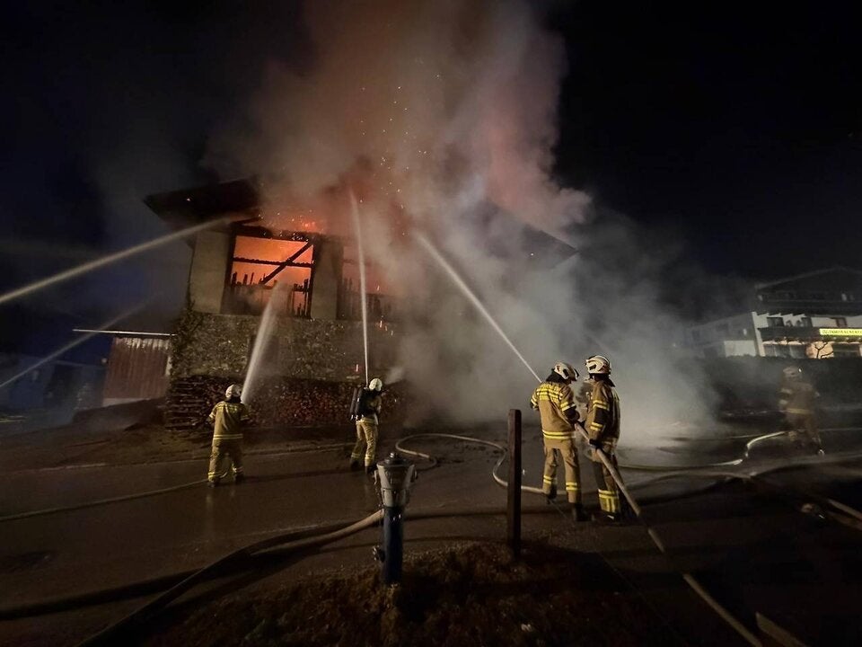 Die Florianis bekämpften die Flammen.