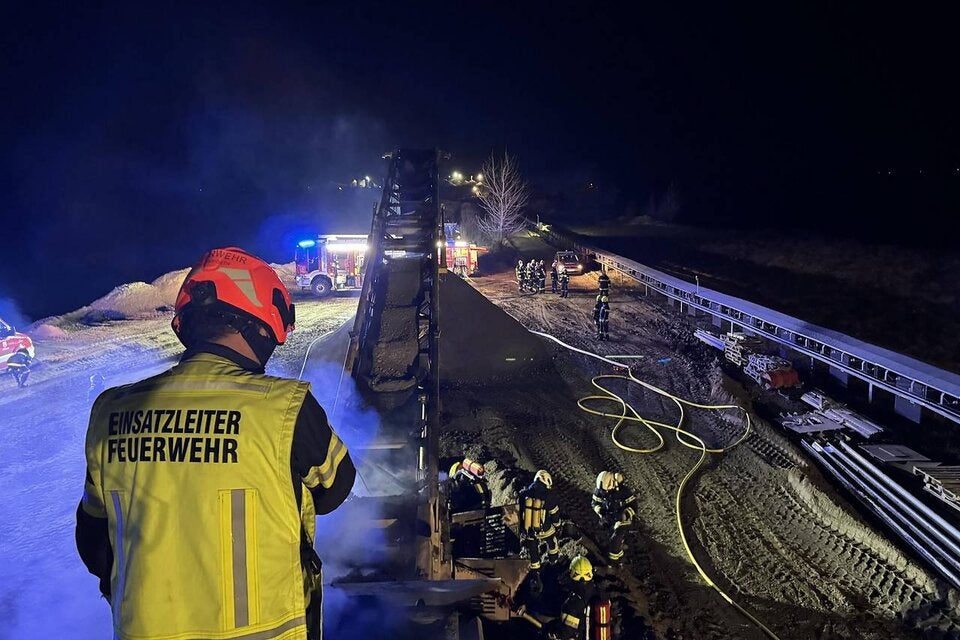 Förderschnecke fing Feuer