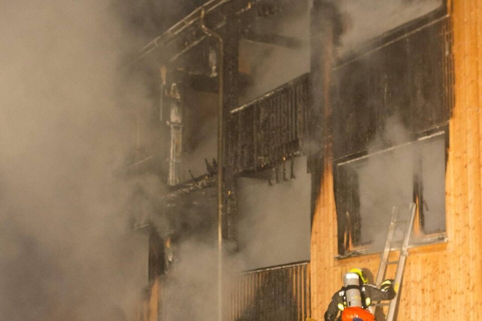 Großeinsatz in Au-Rehmen (Bezirk Bregenz).