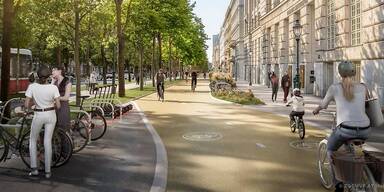 Wien baut um: Ringstra&szlig;e erh&auml;lt Radallee