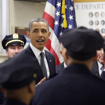 Obamas Auftritt am Ground Zero