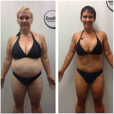 Von Kleidergröße 52 auf 38