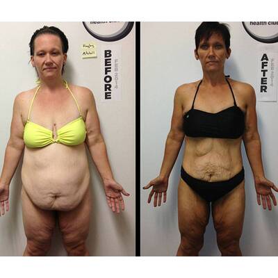 Von Kleidergröße 52 auf 38