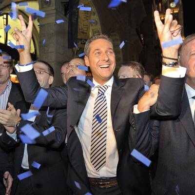 Jubel bei den Strache-Fans