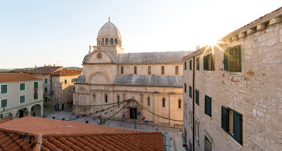 Das Zentrum der Stadt Šibenik. 