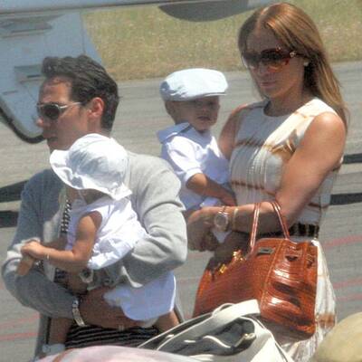 Jennifer Lopez mit Zwillingen in Rom