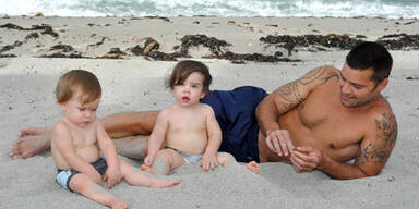 Ricky Martin zeigt seine süßen Zwillinge