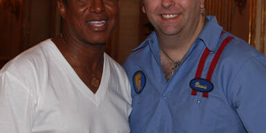 Jermaine Jackson dreht in Schönbrunn!