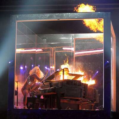 Lady Gaga's feurige Show