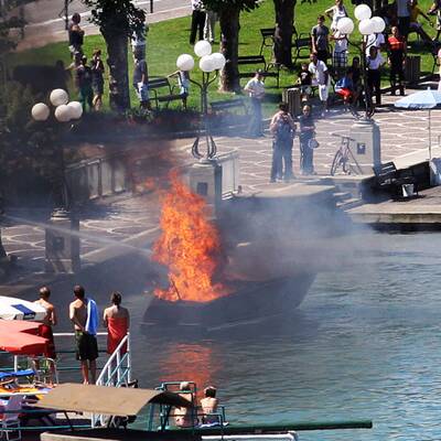 Motorbootunfall in Velden