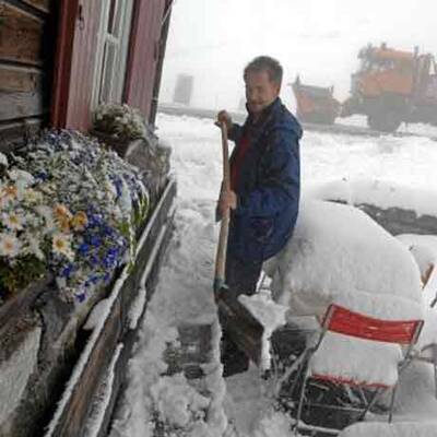 Hochwasser in Ransing bei Mariazell