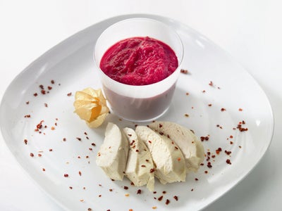 2 Asia-Huhn mit Rote-Rüben-Püree