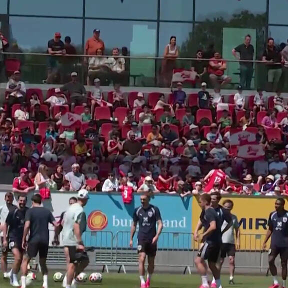 WM 2026: erstes ÖFB-Teamtraining unter Zuschauerjubel