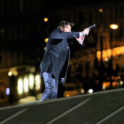 Action bei Cruise-Diaz-Dreh in Salzburg