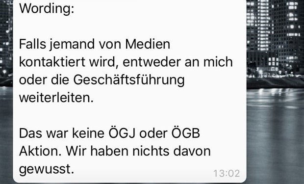 Chats ÖGB Pflasterstein