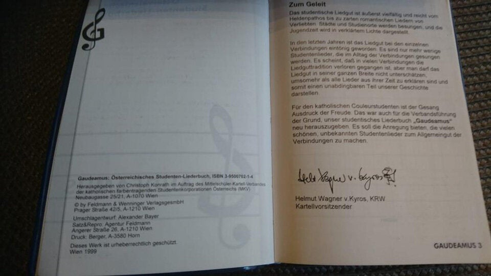 Liederbuch Kommersbuch