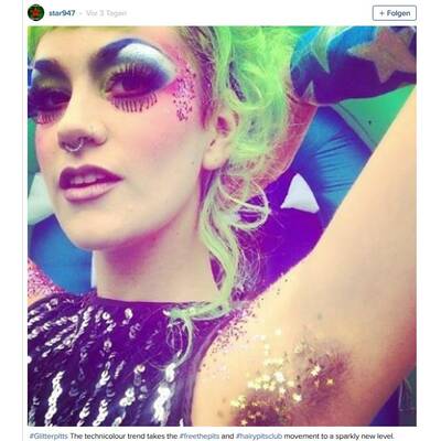 Glitzer-Achseln - Der neue Instagram Trend